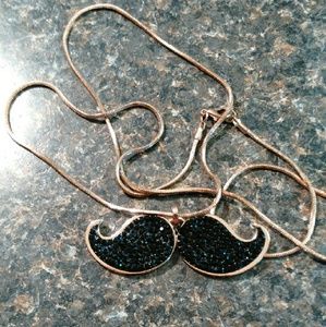 Mustache necklace