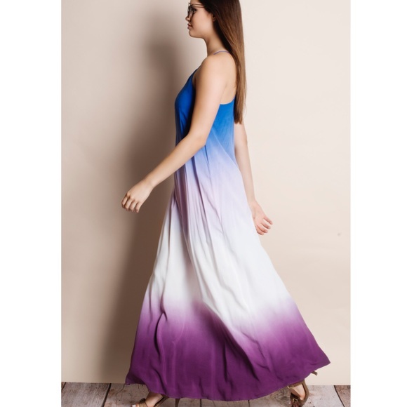 LOWEST PRICE Dip Dye Ombré Maxi Dress - Picture 2 of 4