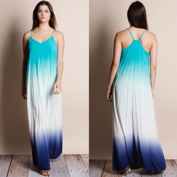 LOWEST PRICE Dip Dye Ombré Maxi Dress - Picture 4 of 4