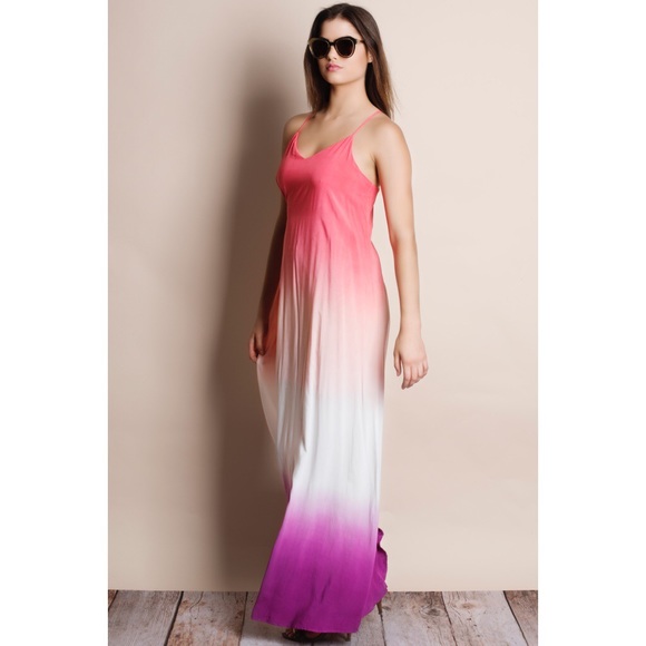 LOWEST PRICE Dip Dye Ombré Maxi Dress - Picture 2 of 4