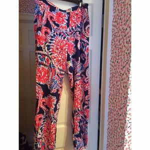 Lilly Pulitzer elastic band floral pants