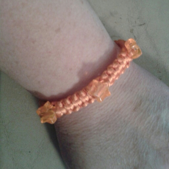 Orange Bracelet with Orange Stars