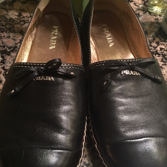 This seasons hottest shoe! PRADA espadrilles.