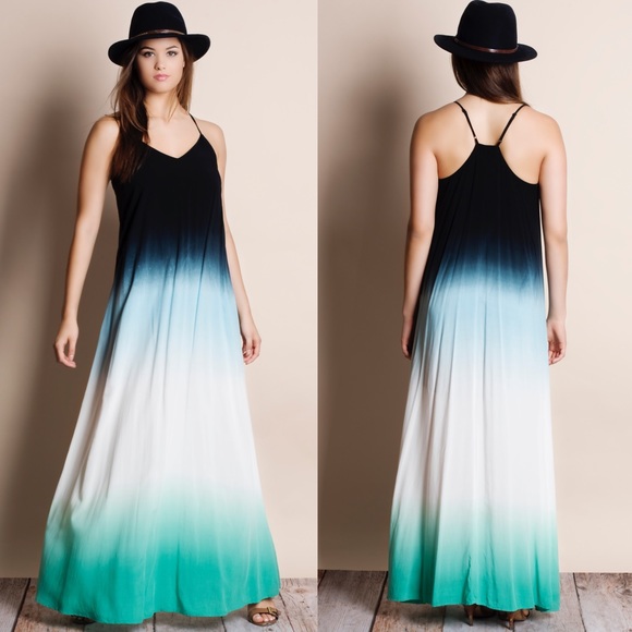 LOWEST PRICE Dip Dye Ombré Maxi Dress - Picture 2 of 4