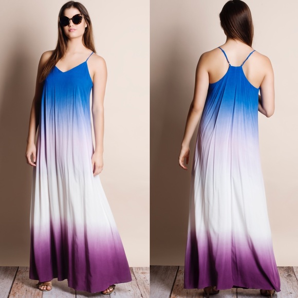 LOWEST PRICE Dip Dye Ombré Maxi Dress - Picture 3 of 4