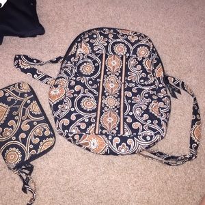 Vera Bradley backpack w/ matching wallet