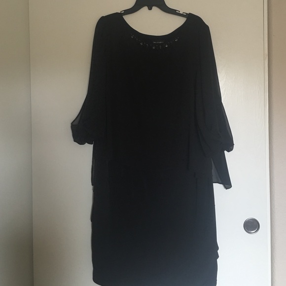 i n studio i n studio black layer dress i n studio i n studio black layer dress