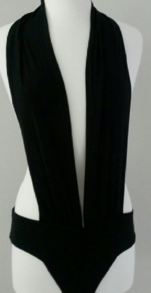 Halter Deep V Monokini - Picture 2 of 3