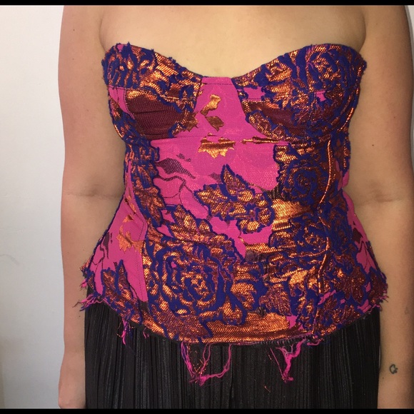 Marques Almeida brocade bustier