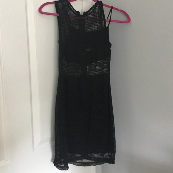 Black cut out dress