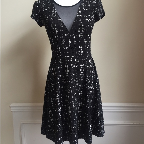 Urban Outfitters Mesh Cutout Fit and Flare Dress - Picture 4 of 4