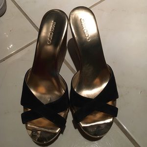 Navy Blue Jimmy Choo wedges