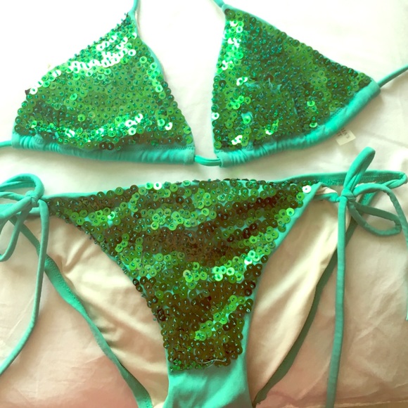 Victoria secret sequin bathing suit