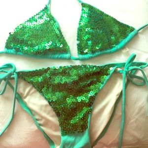 Victoria secret sequin bathing suit