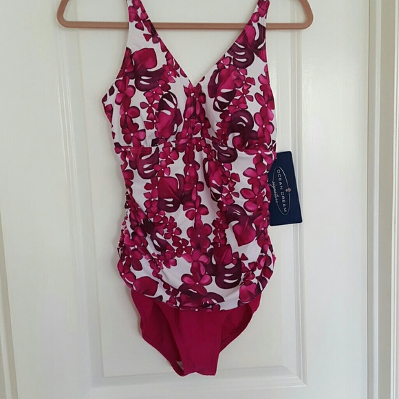 Ocean Dream Signature Plumeria Cove Shirred Front