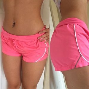 bright/neon pink athletic shorts