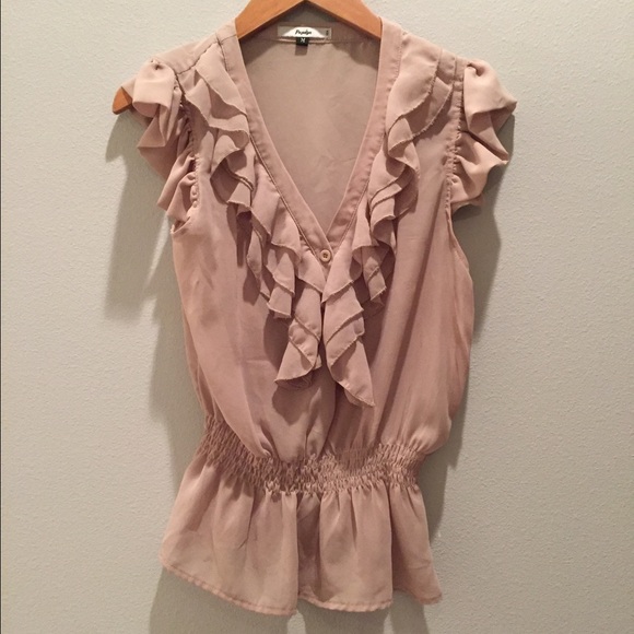 Nude papaya top
