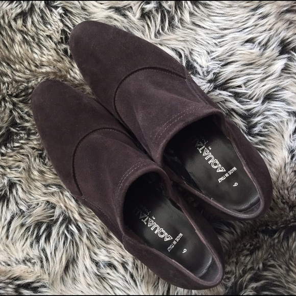 Aquatalia Paneled Suede weatherproof Ankle Boot - Picture 2 of 8