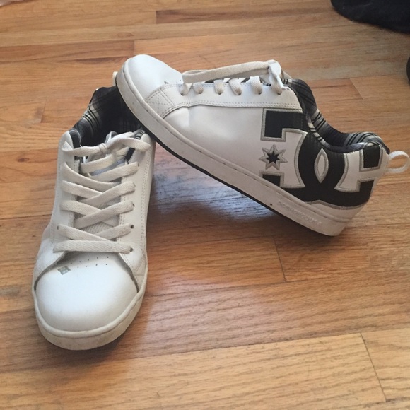 White DC sneakers