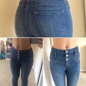 high waisted refuge skinny jeans