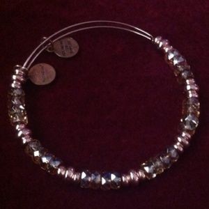RARE Alex and ani rose gold beaded bracelet
