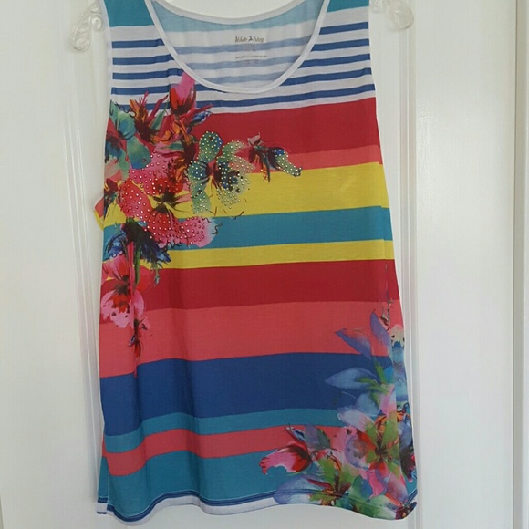 White Stag Tropical floral tank top