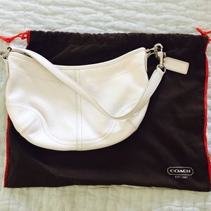 Authentic Coach, Small White Hobo, Has Dust Jacket