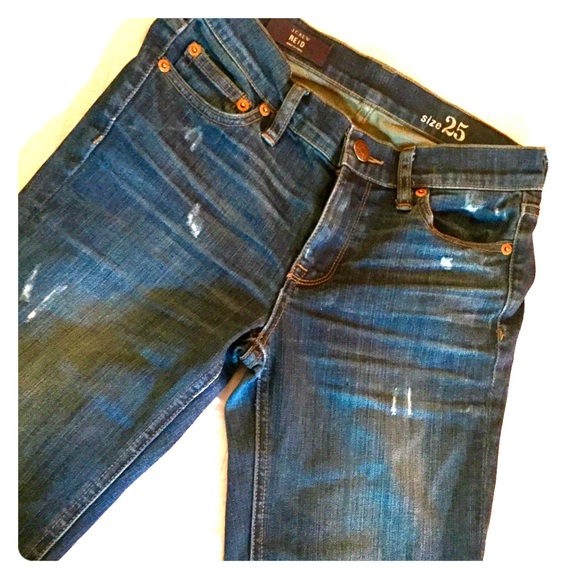 J. Crew Reid distressed straight leg jeans