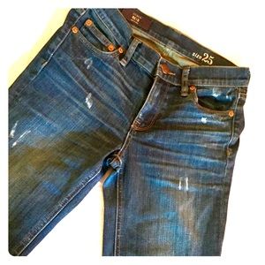 J. Crew Reid distressed straight leg jeans