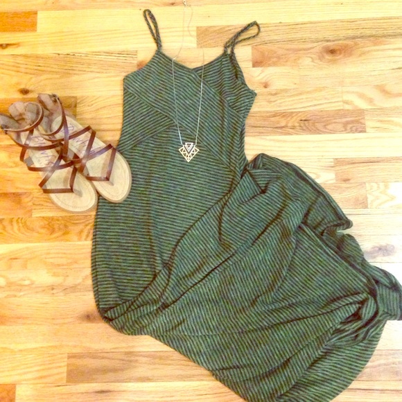 Mossimo Supply Co. Dresses & Skirts - Sz XS olive green stripped maxi Mossimo