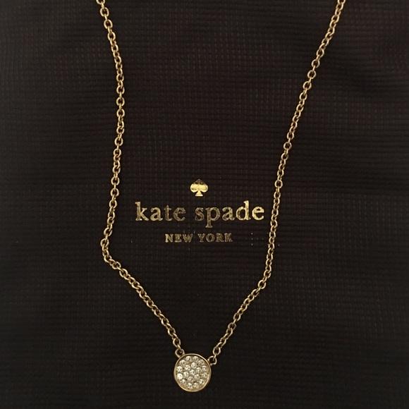 kate spade Jewelry - KS 12K gold plated and zirconia necklace
