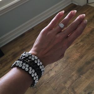 Blinged out cuff brass detail