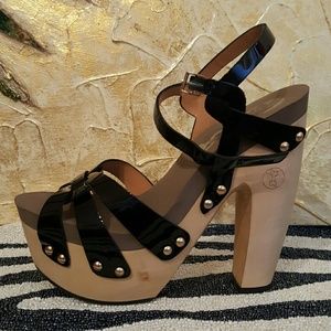 Flogg rainbow wedge in black