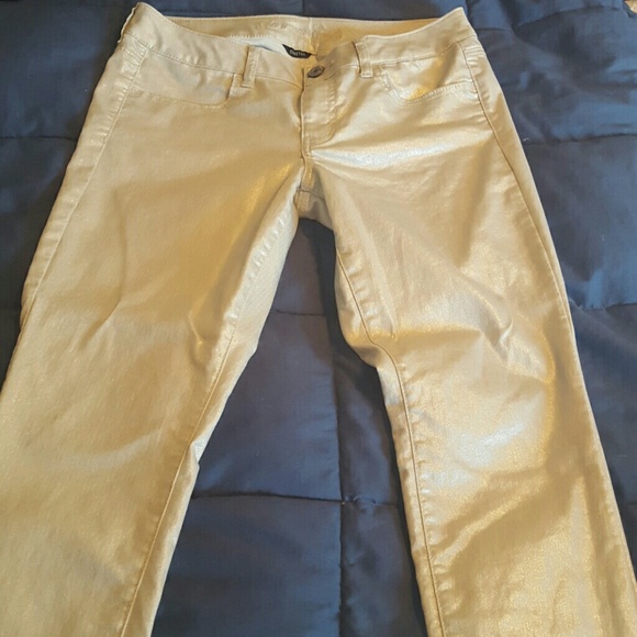 Silver skinny jeans