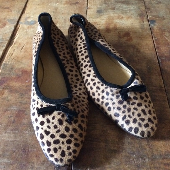J Crew Leopard Ballet Flats
