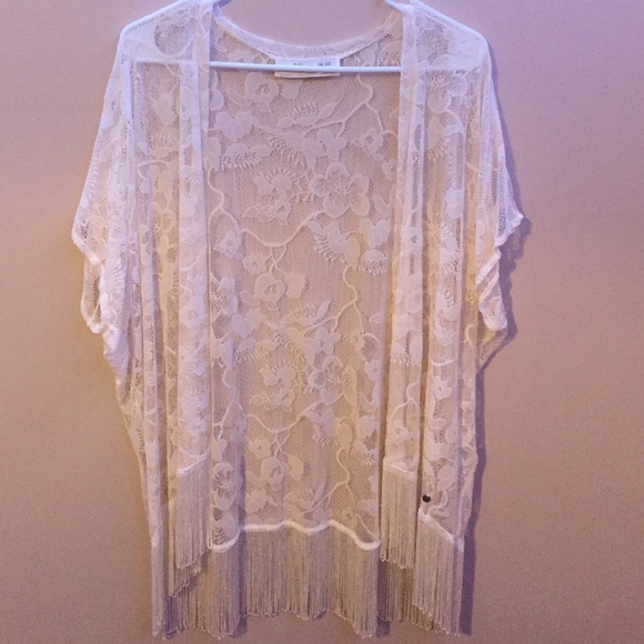 White lace cardigan