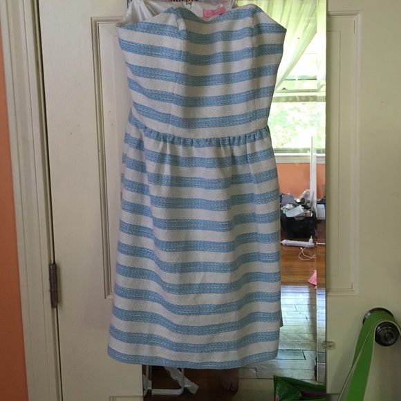 Lilly Pulitzer Flutter Blue Boucle Payton Dress