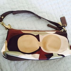 Authentic Coach Purse, Small Hobo, Large C's