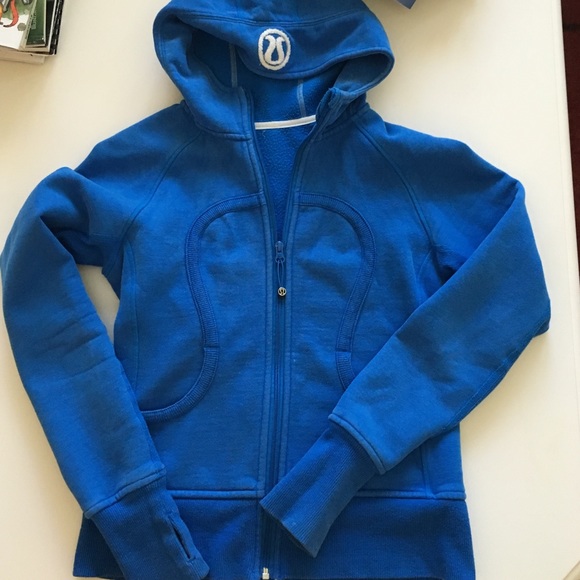 Blue Lululemon scuba hoodie