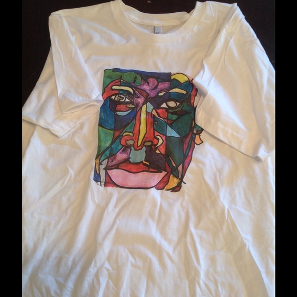 "💙❤️Rembrandt" hand designed tee!💗💚 - Picture 2 of 3