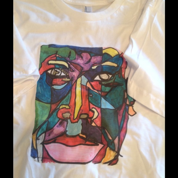 "💙❤️Rembrandt" hand designed tee!💗💚 - Picture 3 of 3