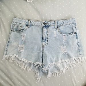 Light Denim Jean Shorts!
