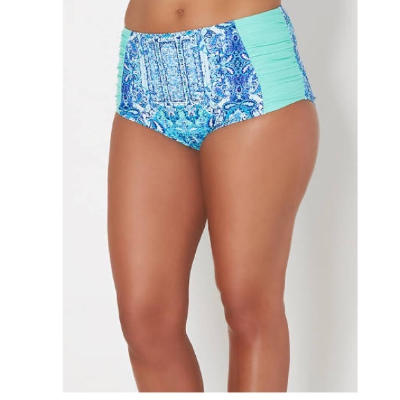 High waisted plus size bikini bottoms