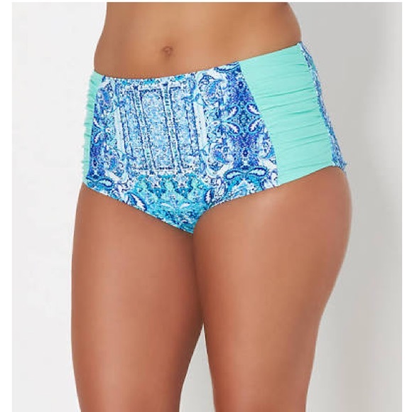 High waisted plus size bikini bottoms
