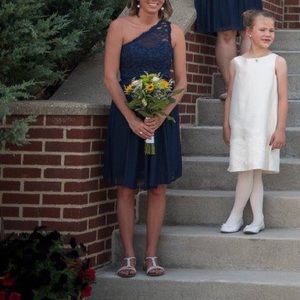 David's bridal navy bridesmaid dress