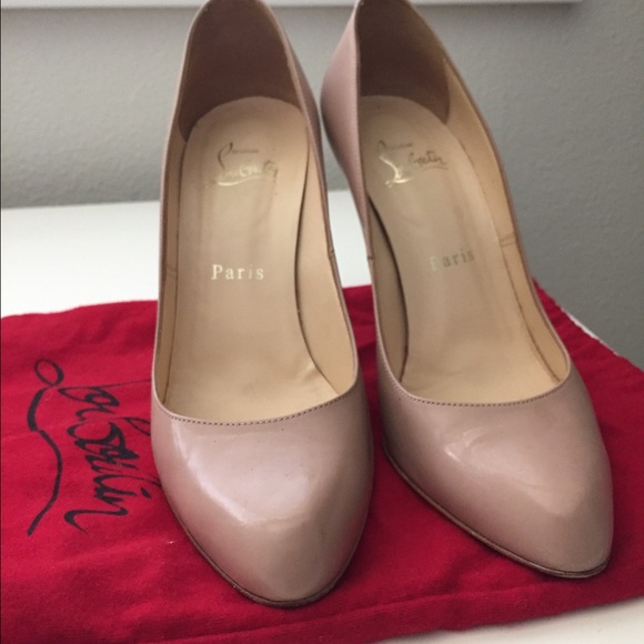 Christian Louboutin Décolleté 868 100 patent-nude