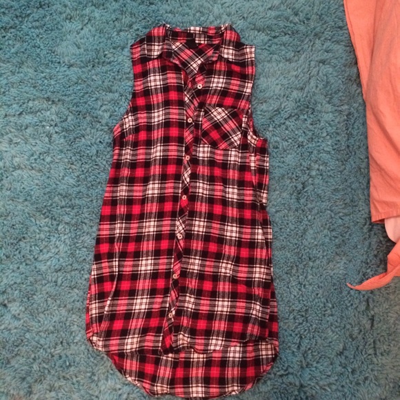 Forever 21 Red Flannel Dress