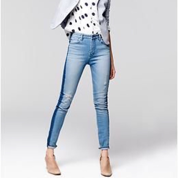 striped tuxedo jeans