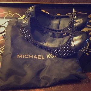 Michael Kors polka dot flats