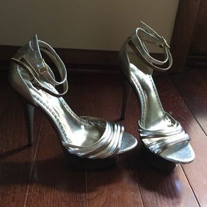Gold stilettos